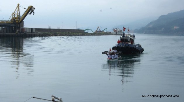 Deniz Kuvvetleri Atatürk Rallisi İle Uzmar Dragon Bot Takımı İnebolu Limanı'na Ulaştı  