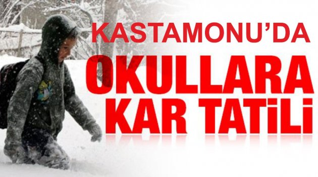 Kastamonu'da Kar Tatili