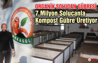 7 Milyon Solucanla Kompost Gübre Üretiyor