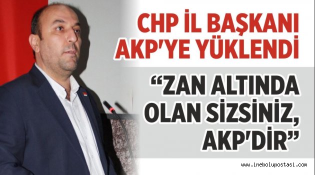 'ZAN ALTINDA OLAN SİZSİNİZ, AKP'DİR'