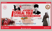 Atatürk ve İstiklal Yolu Yürüyüşü’nde tarih güncellemesi yapıldı