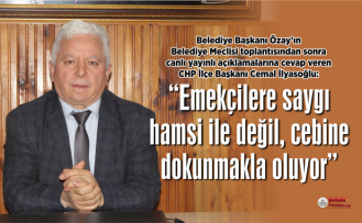 CHP İlçe Başkanı İlyasoğlu'ndan Belediye Başkanı Özay'a cevap